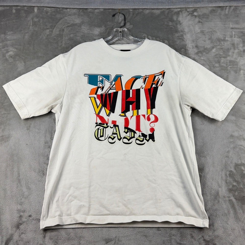 Jordan x Facetasm Why Not Graphic T-Shirt Mens Medium Off-White Streetwear Tee